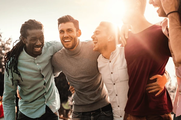 group of men | men's mental health | online therapy | New York